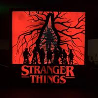 Lampada LED Stranger Things stampata in 3D
