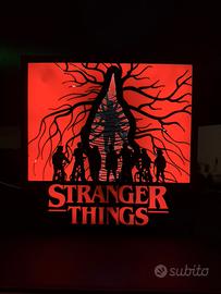 Lampada LED Stranger Things stampata in 3D