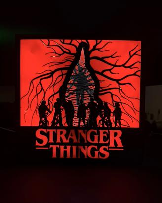Lampada LED Stranger Things stampata in 3D