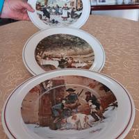 3 piatti Richard Ginori fine porcellana