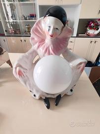 Lampada da tavolo Pierrot, anni 60, Ceramica