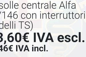 consol centrale comandi cruscotto alfa 145/146