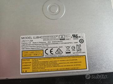 Lettore/masterizzatore DVD Panasonic modello UJ8HC