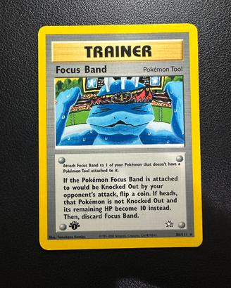 Focus band 86/111 neo genesis 1ed pokemon ing exc+