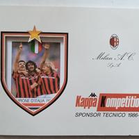 Milan Campione d'Italia 1987-88 cartolina celebrat