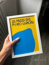 quadro con poster 15x21