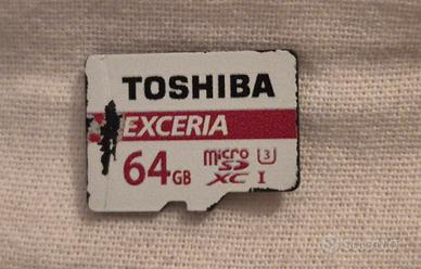Scheda micro SD XC Toshiba 64gb classe 10 U3