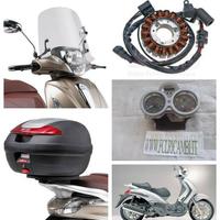 Piaggio Beverly ricambi carene ammortizzatori leve