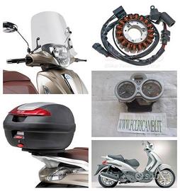 Piaggio Beverly ricambi carene ammortizzatori leve