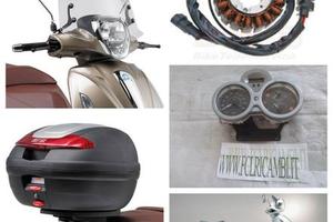 Piaggio Beverly ricambi carene ammortizzatori leve