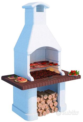 BARBECUE IN MURATURA 150x90xH241 CM PREFABBRICATO