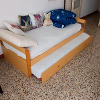 Letto singolo doppio in frassino