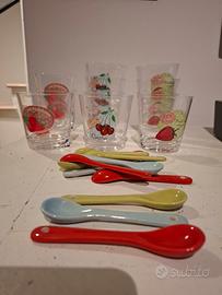 set di bicchieri 