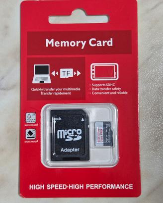 scheda di memoria sd 256GB