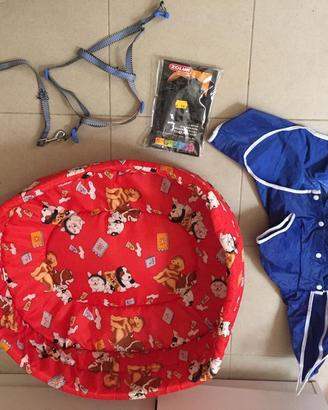 Impermeabile +museruola+guinzaglio