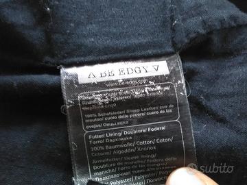 Giacca in pelle nera ragazza/donna