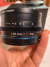 Sirui 1.25X Adattatore Anamorfico 82mm + adattator