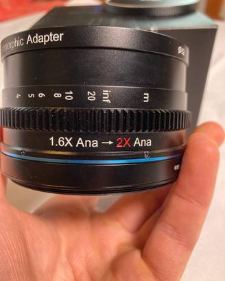 Sirui 1.25X Adattatore Anamorfico 82mm + adattator