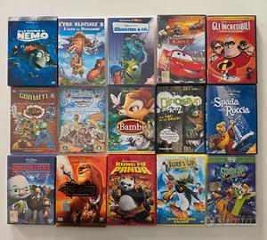 Lotto 15 DVD DisneyPixar Nemo Cars ReLeone bambini
