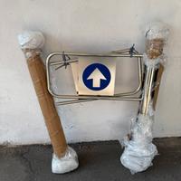Coppia di tornelli a bandiera meccanici