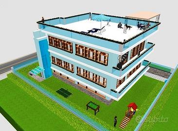 Villa 3 livelli Parco Privato custodito da finire