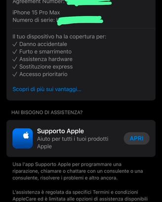 Iphone 15 pro max 256 gb + Apple care Plus