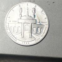 Moneta argento USA 1 dollar olimpiandi LA