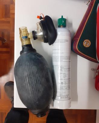 Maschera Ambu con Bombola d'Ossigeno