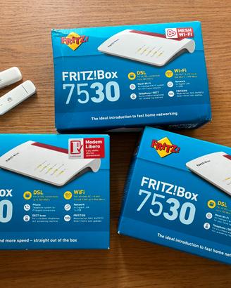 Kit Mesh  (3x FRITZ!Box 7530 + Backup 4G)