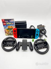 Nintendo Switch Bundle + LEGO Worlds + Accessori