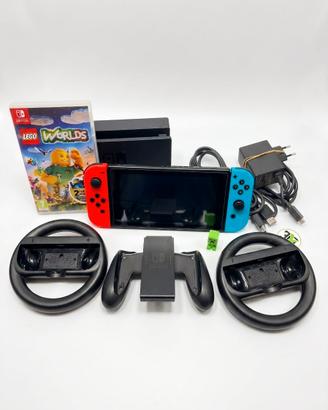 Nintendo Switch Bundle + LEGO Worlds + Accessori