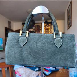 Borsa Avantgarde Made in Italy Vera Pelle Scamosci