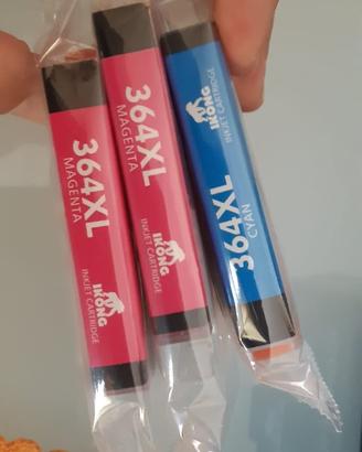 Cartucce HP 364 XL 2 Magenta e 1 Ciano