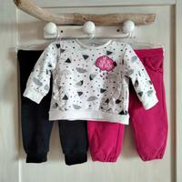 Set bambina "Brums" 12 mesi 1 felpa+2 pantaloni