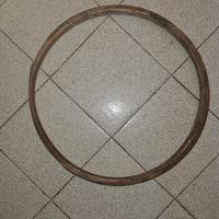 ruota bici in legno