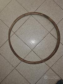 ruota bici in legno