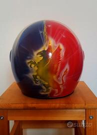 Casco jet aerografato Genoa - taglia L