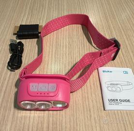 Torcia a led frontale ricaricabile