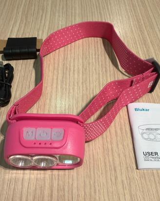 Torcia a led frontale ricaricabile