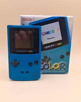 Nintendo Game Boy Color Blu CGB-001 Box Scatola