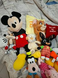 peluches vari personaggi 