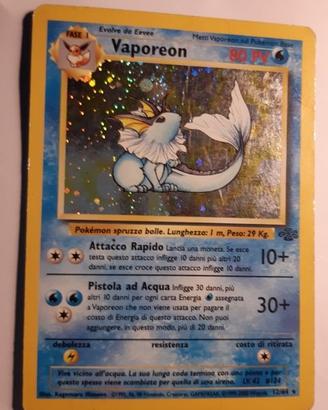 Pokémon VAPOREON 12/64 *JUNGLE * HOLO*RARA WOTC EX
