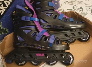 Pattini inline GREAT/GREY nero viola  come nuovo