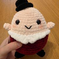 Peluche fatto a mano Humpty Dumpty