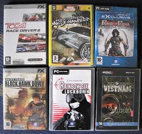 Giochi games pc dvd rom lotto stock 6 giochi