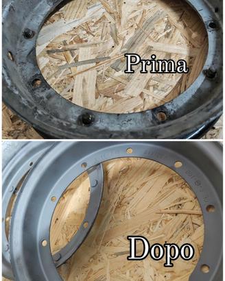 Sabbiatura carter scooter-Vespa-moto-cerchi ecc.