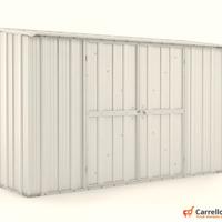 Casetta in lamiera per esterno 307x100 bianco