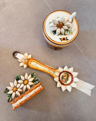 Set VIA VENETO ceramica Girasoli