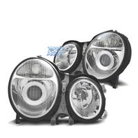 FARI MERCEDES CLASSE E W210 99-02 FONDO CROMATO