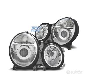 FARI MERCEDES CLASSE E W210 99-02 FONDO CROMATO